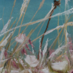 Ambiance florale à Malte - Peinture au pastel sec par l'artiste peintre Isabelle Douzamy - 17.5x42 et 30x57cm encadré