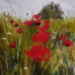 Un été en Bretagne - Peinture au pastel sec par l'artiste peintre Isabelle Douzamy - 52.5 x 62.5 cm (encadré)